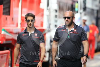 World © Octane Photographic Ltd. Formula 1 – Monaco GP - Setup. Haas F1 Team VF-18 – Romain Grosjean. Monte-Carlo. Wednesday 23rd May 2018.