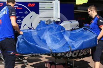 World © Octane Photographic Ltd. Formula 1 – Monaco GP - Setup. Scuderia Toro Rosso STR13. Monte-Carlo. Wednesday 23rd May 2018.