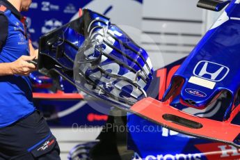 World © Octane Photographic Ltd. Formula 1 – Monaco GP - Setup. Scuderia Toro Rosso STR13. Monte-Carlo. Wednesday 23rd May 2018.