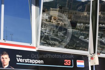 World © Octane Photographic Ltd. Formula 1 – Monaco GP - Setup. Aston Martin Red Bull Racing TAG Heuer RB14 – Max Verstappen. Monte-Carlo. Wednesday 23rd May 2018.