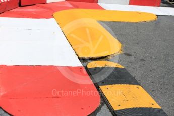 World © Octane Photographic Ltd. Formula 1 – Monaco GP - Setup. Swimming pool entry rumble strip. Monte-Carlo. Wednesday 23rd May 2018.