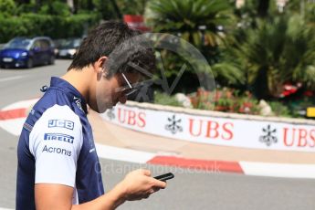 World © Octane Photographic Ltd. Formula 1 – Monaco GP - Setup. Williams Martini Racing FW41 – Lance Stroll. Monte-Carlo. Wednesday 23rd May 2018.