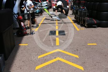 World © Octane Photographic Ltd. Formula 1 – Monaco GP - Setup. Mercedes AMG Petronas Motorsport AMG F1 W09 EQ Power+ - pit box. Monte-Carlo. Wednesday 23rd May 2018.