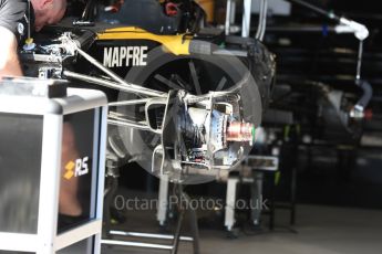 World © Octane Photographic Ltd. Formula 1 – Monaco GP - Setup. Renault Sport F1 Team RS18. Monte-Carlo. Wednesday 23rd May 2018.