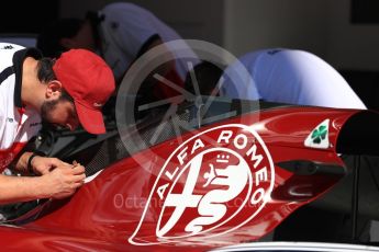 World © Octane Photographic Ltd. Formula 1 – Monaco GP - Setup. Alfa Romeo Sauber F1 Team C37. Monte-Carlo. Wednesday 23rd May 2018.