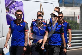 World © Octane Photographic Ltd. Formula 1 – Monaco GP - Track Walk. Scuderia Toro Rosso STR13 – Pierre Gasly. Monte-Carlo. Wednesday 23rd May 2018.