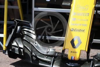 World © Octane Photographic Ltd. Formula 1 – Monaco GP - Setup. Renault Sport F1 Team RS18. Monte-Carlo. Wednesday 23rd May 2018.