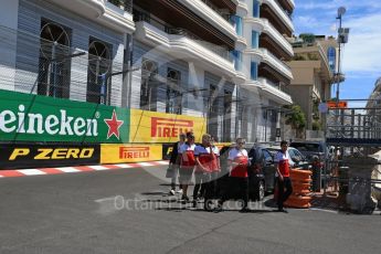 World © Octane Photographic Ltd. Formula 1 – Monaco GP - Track Walk. Alfa Romeo Sauber F1 Team C37 – Marcus Ericsson. Monte-Carlo. Wednesday 23rd May 2018.