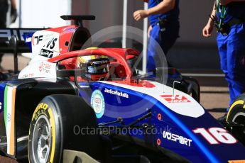 World © Octane Photographic Ltd. FIA Formula 2 (F2) – Monaco GP - Practice. Trident - Arjun Maini. Monte Carlo. Thursday 24th May 2018.