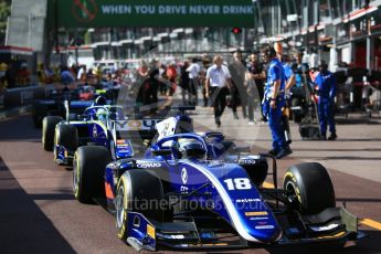 World © Octane Photographic Ltd. FIA Formula 2 (F2) – Monaco GP - Practice. Carlin - Sergio Sette Camara. Monte Carlo. Thursday 24th May 2018.