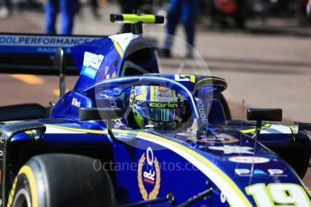 World © Octane Photographic Ltd. FIA Formula 2 (F2) – Monaco GP - Practice. Carlin - Lando Norris. Monte Carlo. Thursday 24th May 2018.