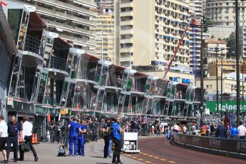 World © Octane Photographic Ltd. FIA Formula 2 (F2) – Monaco GP - Race 1. Pit lane. Monte Carlo. Friday 25th May 2018