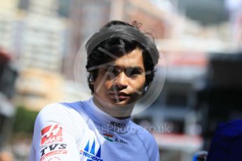 World © Octane Photographic Ltd. FIA Formula 2 (F2) – Monaco GP - Race 1. Trident - Arjun Maini. Monte Carlo. Friday 25th May 2018.
