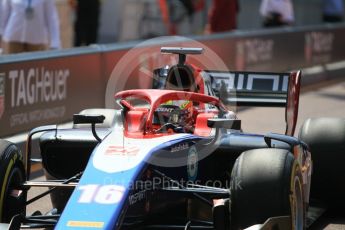 World © Octane Photographic Ltd. FIA Formula 2 (F2) – Monaco GP - Race 1. Trident - Arjun Maini. Monte Carlo. Friday 25th May 2018.