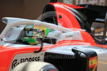 World © Octane Photographic Ltd. FIA Formula 2 (F2) – Monaco GP - Race 1. MP Motorsport - Roberto Merhi. Monte Carlo. Friday 25th May 2018.