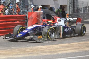 World © Octane Photographic Ltd. FIA Formula 2 (F2) – Monaco GP - Race 1. Trident - Arjun Maini. Monte Carlo. Friday 25th May 2018.