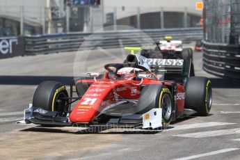 World © Octane Photographic Ltd. FIA Formula 2 (F2) – Monaco GP - Race 1. Carouz - Antonio Fuoco. Monte Carlo. Friday 25th May 2018.