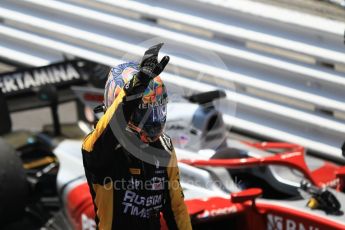 World © Octane Photographic Ltd. FIA Formula 2 (F2) – Monaco GP - Race 1 Parc Ferme. Russian Time - Artem Markelov. Monte Carlo. Friday 25th May 2018
