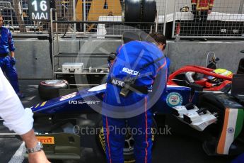 World © Octane Photographic Ltd. FIA Formula 2 (F2) – Monaco GP - Race 1. Trident - Arjun Maini. Monte Carlo. Friday 25th May 2018.