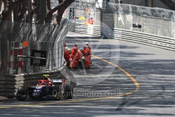 World © Octane Photographic Ltd. FIA Formula 2 (F2) – Monaco GP - Race 1. Trident - Santino Ferrucci. Monte Carlo. Friday 25th May 2018.
