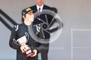 World © Octane Photographic Ltd. FIA Formula 2 (F2) – Monaco GP - Race 1 - Podium. MP Motorsport - Roberto Merhi. Monte Carlo. Friday 25th May 2018.