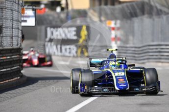 World © Octane Photographic Ltd. FIA Formula 2 (F2) – Monaco GP - Race 1. Carlin - Lando Norris. Monte Carlo. Friday 25th May 2018.