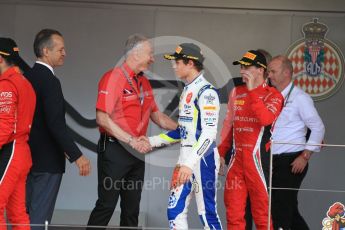 World © Octane Photographic Ltd. FIA Formula 2 (F2) – Monaco GP - Race 2. Carlin - Lando Norris and Charouz - Louis Delatraz. Monte Carlo. Saturday 26th May 2018.