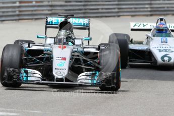 World © Octane Photographic Ltd. Formula 1 – Monaco GP - Rosberg Father and Son World Championship cars demonstration. Mercedes W08 - Nico Rosberg and Williams FW08 - Keke Rosberg. Monte-Carlo. Thursday 24th May 2018.