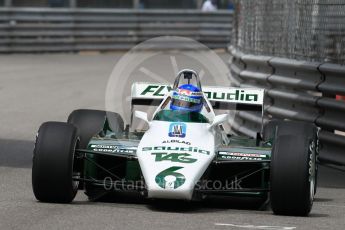 World © Octane Photographic Ltd. Formula 1 – Monaco GP - Rosberg Father and Son World Championship cars demonstration. Williams FW08 - Keke Rosberg. Monte-Carlo. Thursday 24th May 2018.