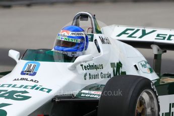 World © Octane Photographic Ltd. Formula 1 – Monaco GP - Rosberg Father and Son World Championship cars demonstration. Williams FW08 - Keke Rosberg. Monte-Carlo. Thursday 24th May 2018.