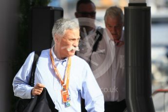 World © Octane Photographic Ltd. Formula 1 - Monaco GP - Paddock. Chase Carey - Chief Executive Officer of the Formula One Group. Monte-Carlo. Saturday 26th May 2018.