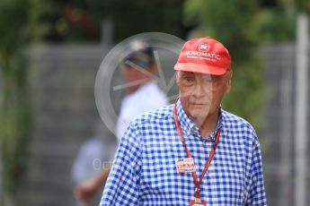 World © Octane Photographic Ltd. Formula 1 - Monaco GP - Paddock. Niki Lauda - Non-Executive Chairman of Mercedes-Benz Motorsport. Monte-Carlo. Saturday 26th May 2018.