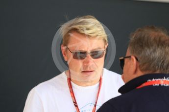 World © Octane Photographic Ltd. Formula 1 – Monaco GP - Paddock. Mika Hakkinen. Monte-Carlo. Saturday 26th May 2018.