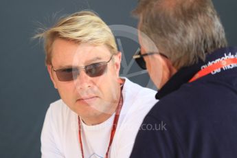 World © Octane Photographic Ltd. Formula 1 – Monaco GP - Paddock. Mika Hakkinen. Monte-Carlo. Saturday 26th May 2018.