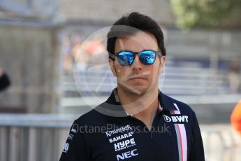 World © Octane Photographic Ltd. Formula 1 – Monaco GP - Paddock. Sahara Force India VJM11 - Sergio Perez. Monte-Carlo. Saturday 26th May 2018.