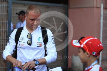 World © Octane Photographic Ltd. Formula 1 – Monaco GP - Paddock. Mercedes AMG Petronas Motorsport AMG F1 W09 EQ Power+ - Valtteri Bottas. Monte-Carlo. Saturday 26th May 2018.