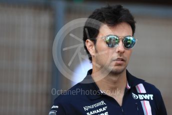 World © Octane Photographic Ltd. Formula 1 – Monaco GP - Paddock. Sahara Force India VJM11 - Sergio Perez. Monte-Carlo. Saturday 26th May 2018.