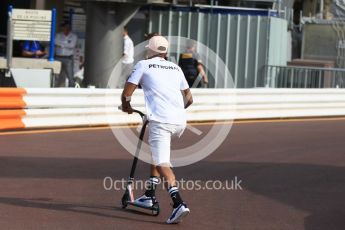 World © Octane Photographic Ltd. Formula 1 – Monaco GP - Paddock. Mercedes AMG Petronas Motorsport AMG F1 W09 EQ Power+ - Lewis Hamilton. Monte-Carlo. Saturday 26th May 2018.