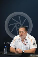 World © Octane Photographic Ltd. Formula 1 – Monaco GP – Team Personnel Press Conference. Zak Brown - Executive Director of McLaren Technology Group. Monte-Carlo. Thursday 24th May 2018.