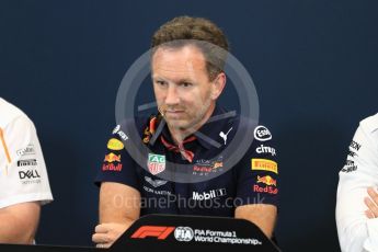 World © Octane Photographic Ltd. Formula 1 – Monaco GP – Team Personnel Press Conference. Christian Horner - Team Principal of Red Bull Racing. Monte-Carlo. Thursday 24th May 2018.