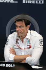 World © Octane Photographic Ltd. Formula 1 – Monaco GP – Team Personnel Press Conference. Toto Wolff - Executive Director & Head of Mercedes-Benz Motorsport. Monte-Carlo. Thursday 24th May 2018.