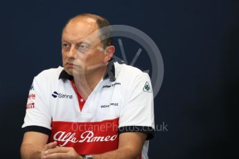 World © Octane Photographic Ltd. Formula 1 – Monaco GP – Team Personnel Press Conference. Frederic Vasseur – Team Principal and CEO of Sauber Motorsport AG. Monte-Carlo. Thursday 24th May 2018.