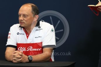 World © Octane Photographic Ltd. Formula 1 – Monaco GP – Team Personnel Press Conference. Frederic Vasseur – Team Principal and CEO of Sauber Motorsport AG. Monte-Carlo. Thursday 24th May 2018.
