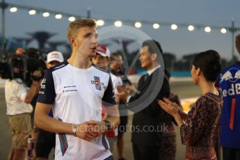 World © Octane Photographic Ltd. Formula 1 – Singapore GP - Drivers Parade. Williams Martini Racing FW41 – Sergey Sirotkin. Marina Bay Street Circuit, Singapore. Sunday 16th September 2018.