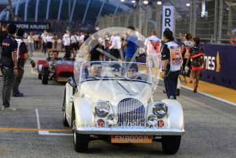 World © Octane Photographic Ltd. Formula 1 – Singapore GP - Drivers Parade. Williams Martini Racing FW41 – Lance Stroll. Marina Bay Street Circuit, Singapore. Sunday 16th September 2018.