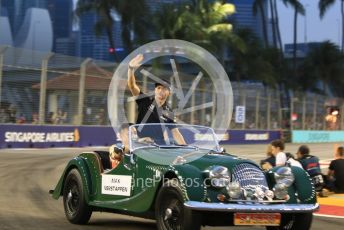 World © Octane Photographic Ltd. Formula 1 – Singapore GP - Drivers Parade. Aston Martin Red Bull Racing TAG Heuer RB14 – Max Verstappen. Marina Bay Street Circuit, Singapore. Sunday 16th September 2018.