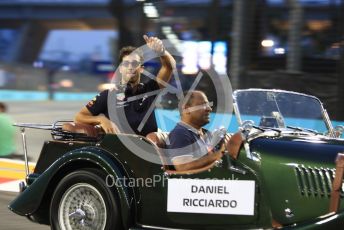 World © Octane Photographic Ltd. Formula 1 – Singapore GP - Drivers Parade. Aston Martin Red Bull Racing TAG Heuer RB14 – Daniel Ricciardo. Marina Bay Street Circuit, Singapore. Sunday 16th September 2018.
