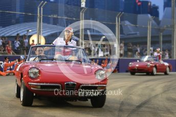 World © Octane Photographic Ltd. Formula 1 – Singapore GP - Drivers Parade. Alfa Romeo Sauber F1 Team C37 – Charles Leclerc. Marina Bay Street Circuit, Singapore. Sunday 16th September 2018.
