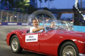 World © Octane Photographic Ltd. Formula 1 – Singapore GP - Drivers Parade. Haas F1 Team VF-18 – Kevin Magnussen. Marina Bay Street Circuit, Singapore. Sunday 16th September 2018.