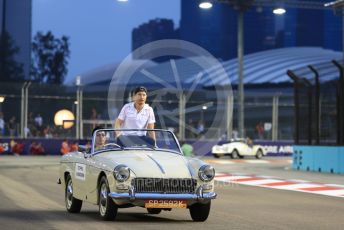 World © Octane Photographic Ltd. Formula 1 – Singapore GP - Drivers Parade. McLaren MCL33 – Stoffel Vandoorne. Marina Bay Street Circuit, Singapore. Sunday 16th September 2018.